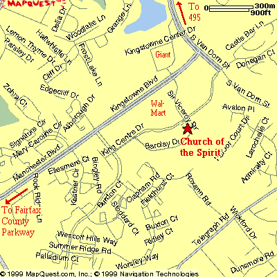 Map of Church of Spirt area